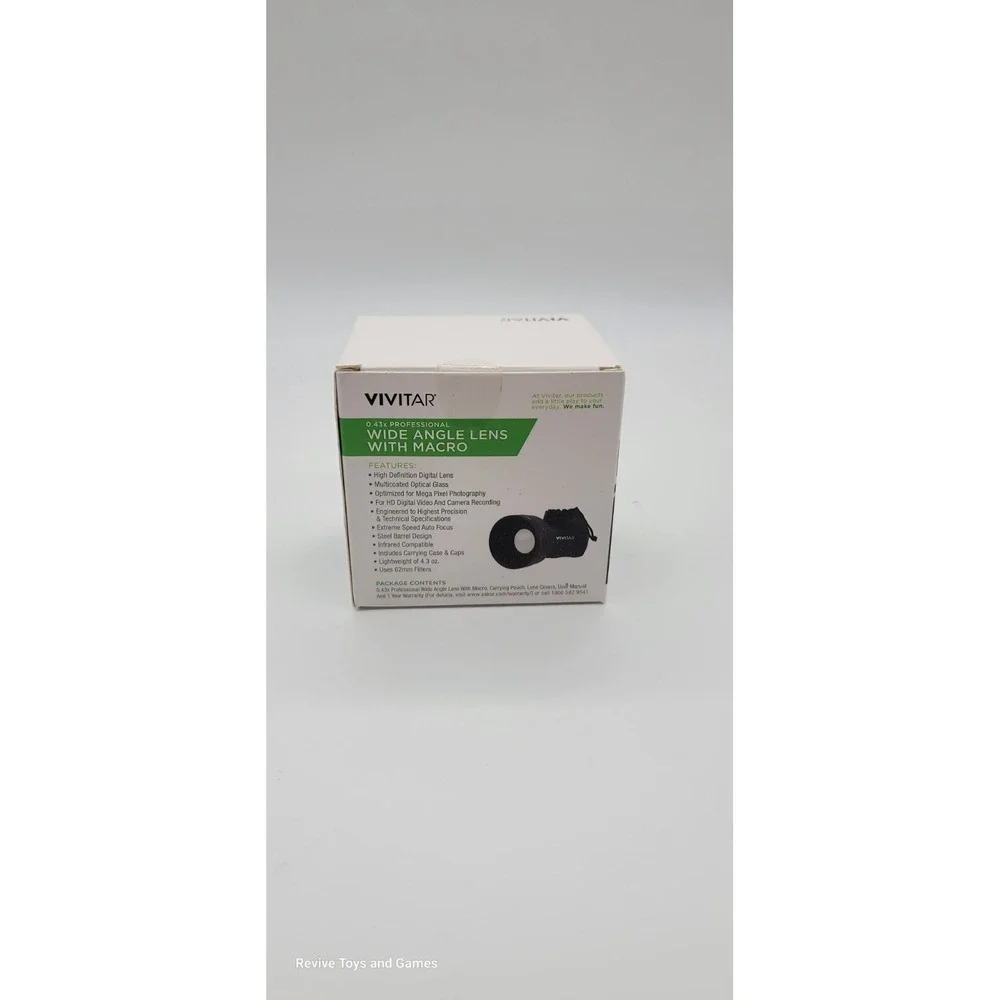 Vivitar 58mm .43x Wide Angle Lens W/ Removable Macro (V58W) For 58mm Camera Lens